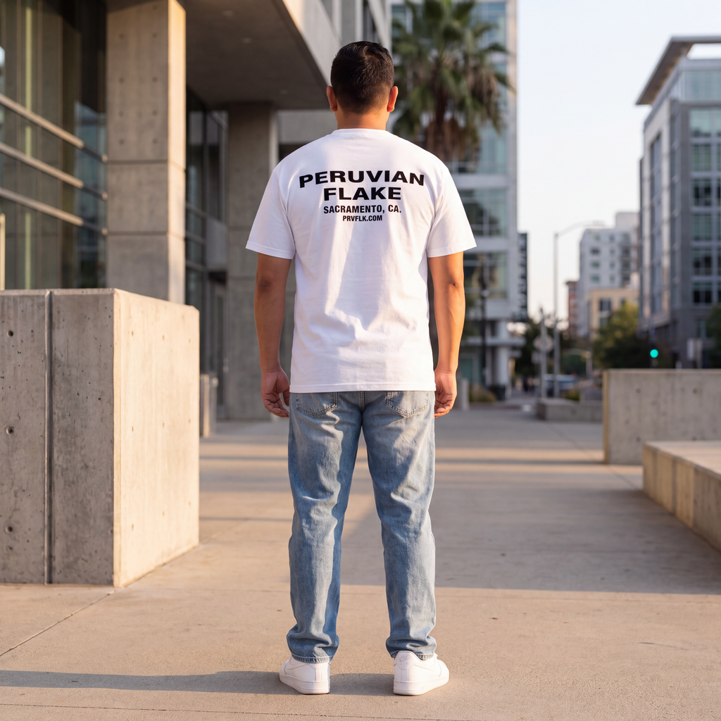 PRVFLK Sacramento Heavyweight T-Shirt – White